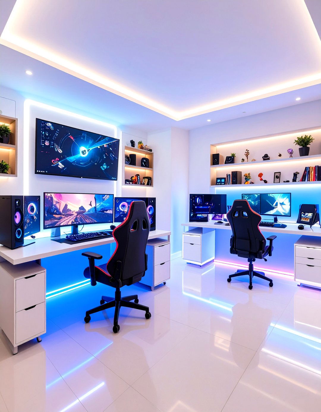 Study Zone Boys Room with Desk Area - 20 Boys Room Ideas