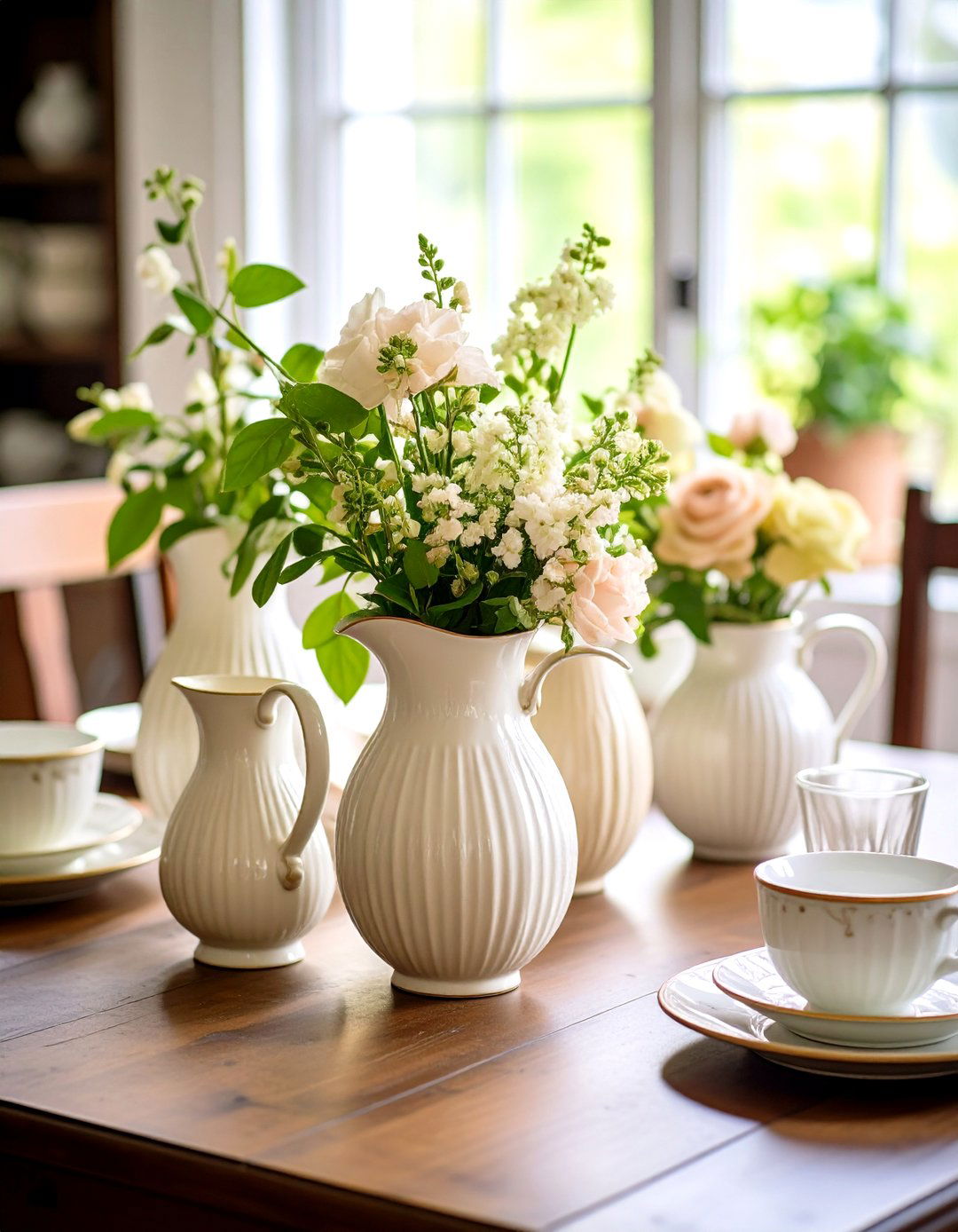 Style with Vintage Milk Glass - 20 Vintage Dining Room Ideas