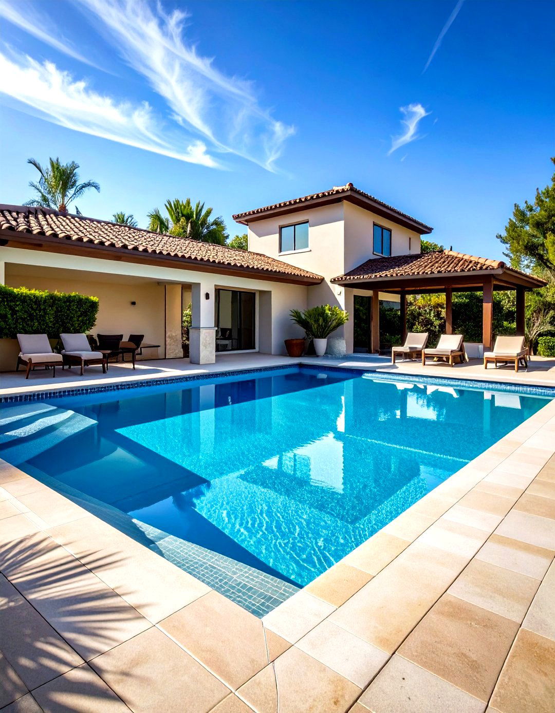 Subway Tile Waterline Pool Tile Classic - 20 Waterline Pool Tile Ideas