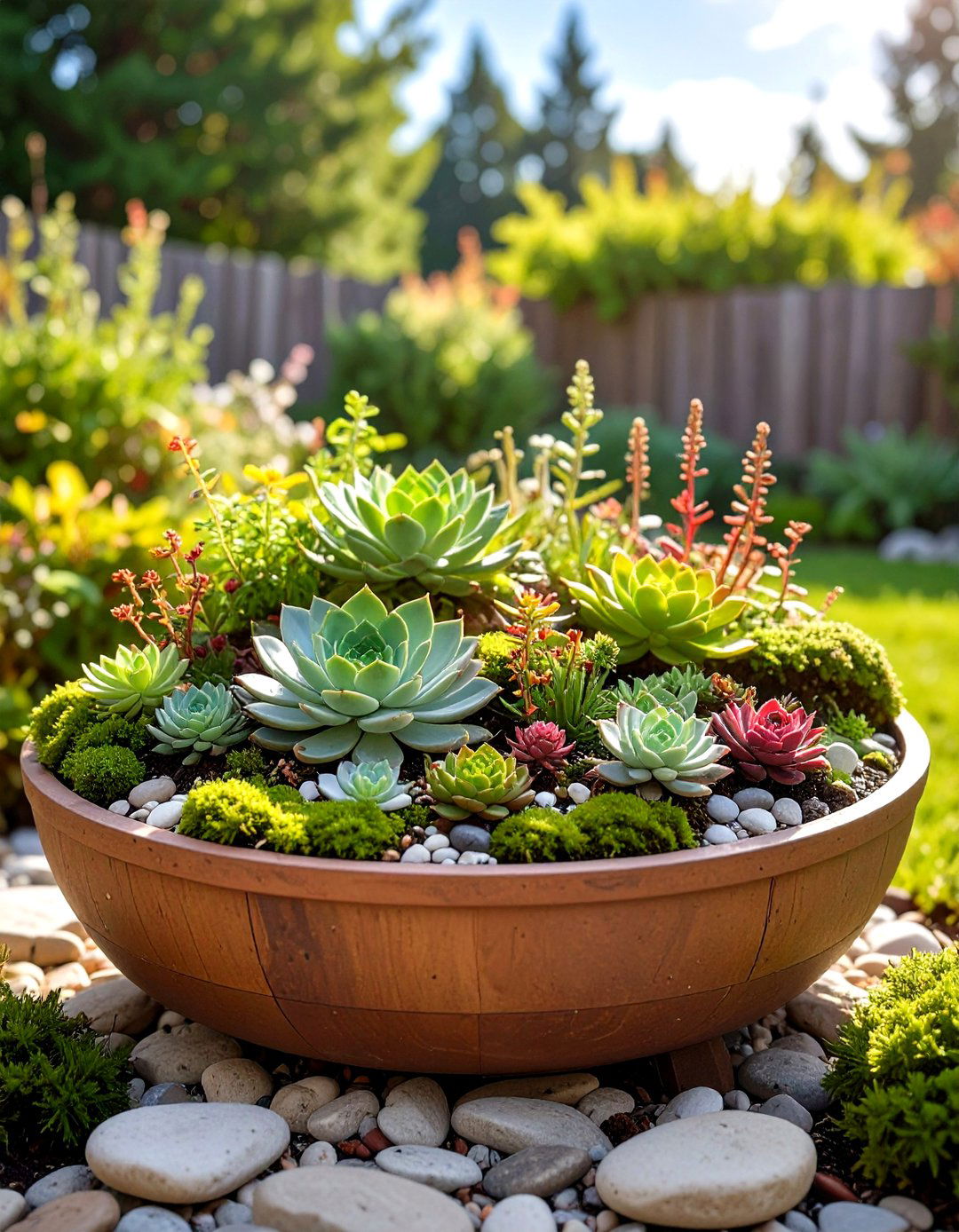 Succulent Fairy Container Garden - 20 Container Garden Ideas