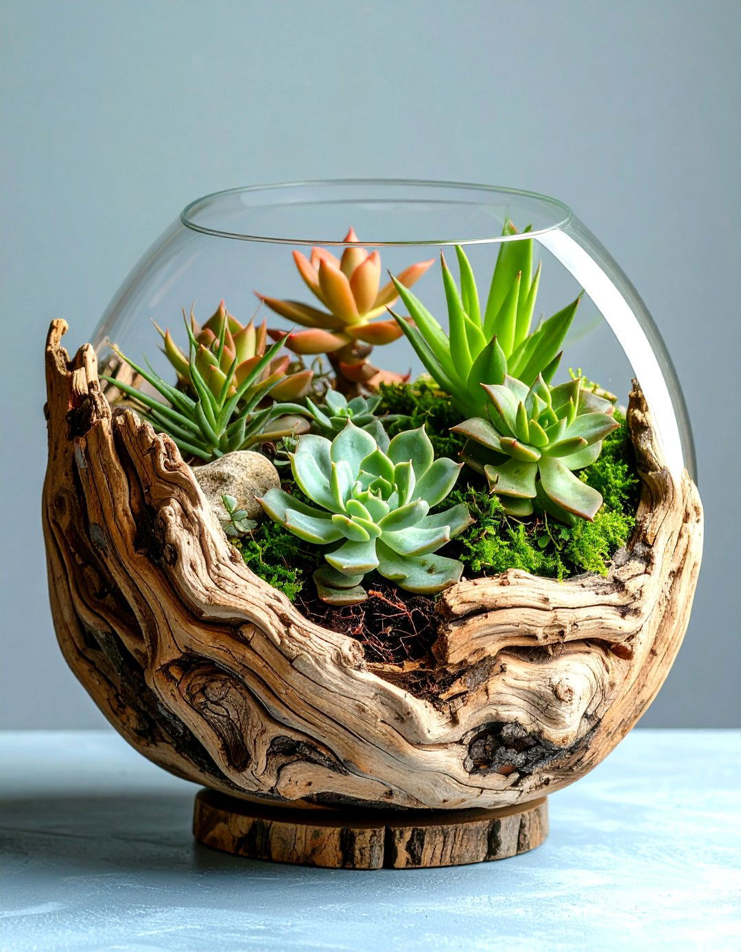 Succulent Sea Terrarium - 20 Terrarium Ideas