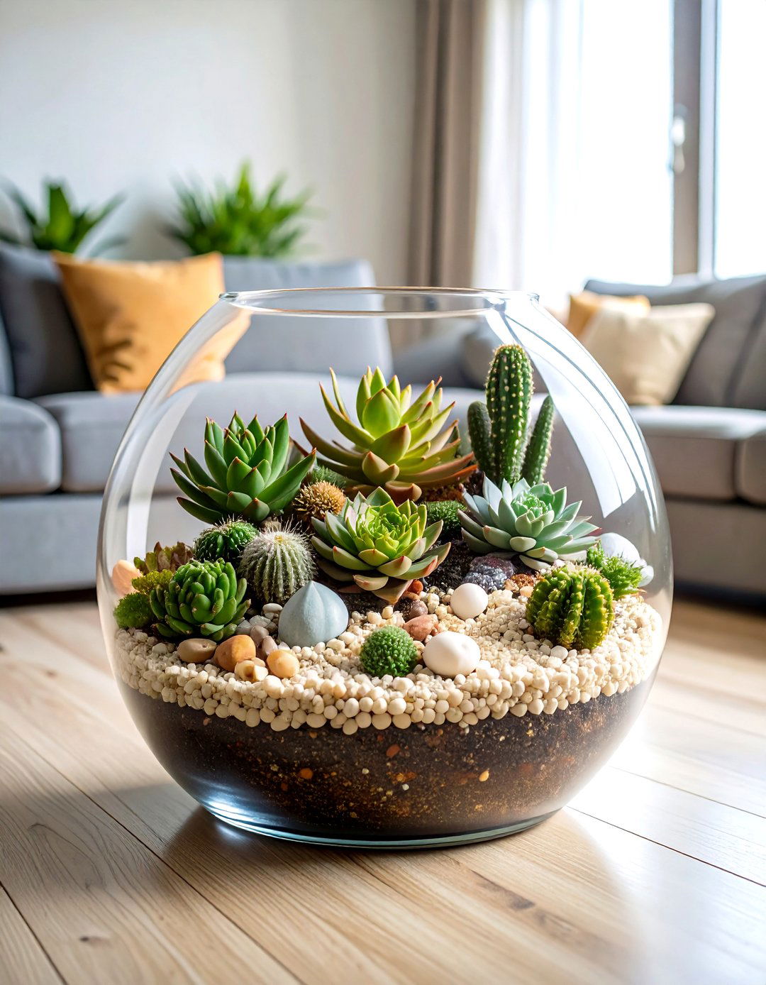 Succulent Terrarium Indoor Garden - 20 Indoor Garden Ideas