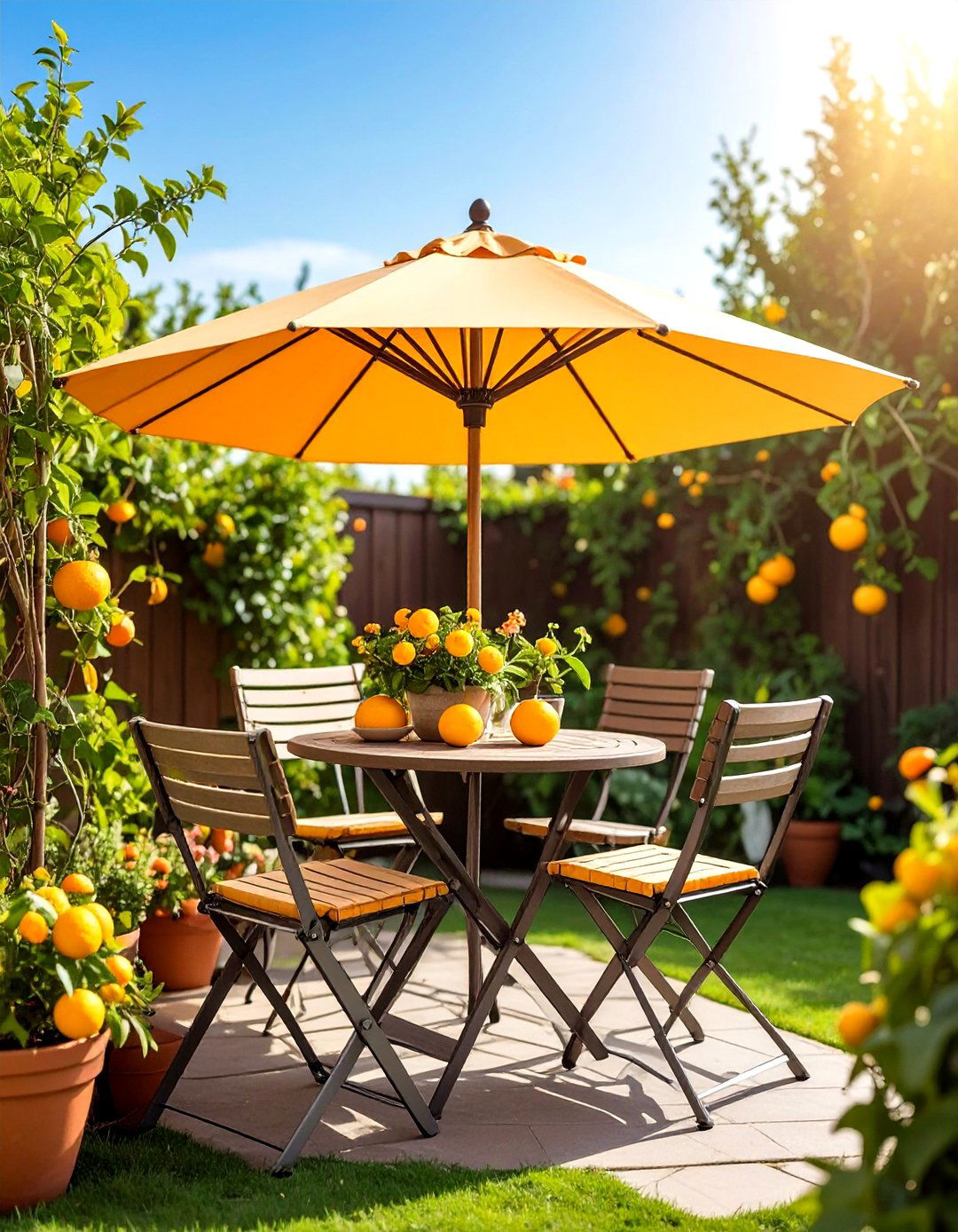 Sun Kissed Breakfast Garden Nook - 20 Garden Nook Ideas