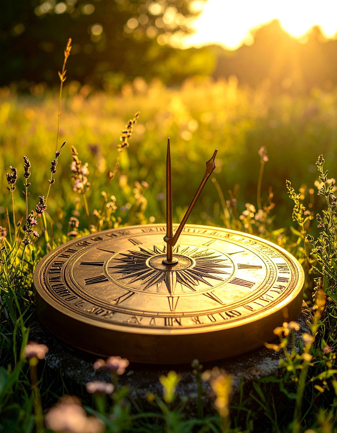 Sundial Centerpiece Linking Time and Formal Garden Design - 20 Formal Garden Ideas