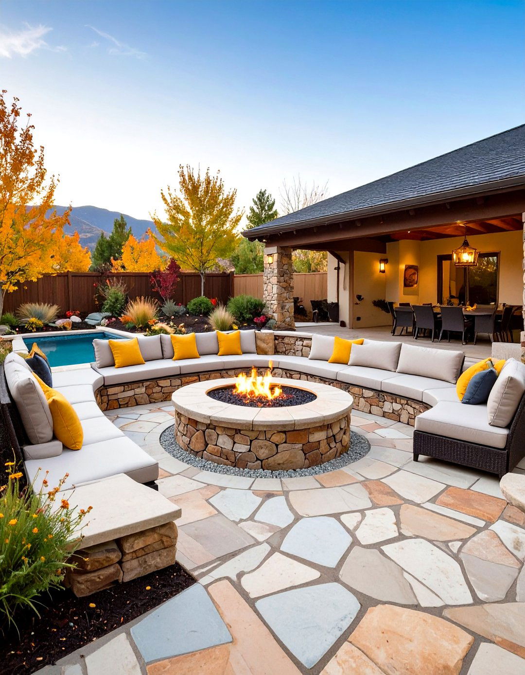Sunken Conversation Patio Ideas With Firepit - 20 Patio Ideas With Firepit