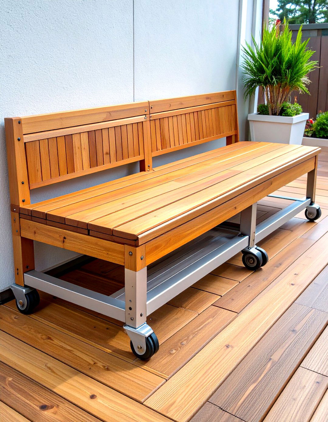 Sunken Conversation Pit Bench - 20 Built-in Deck Bench Ideas and Designs