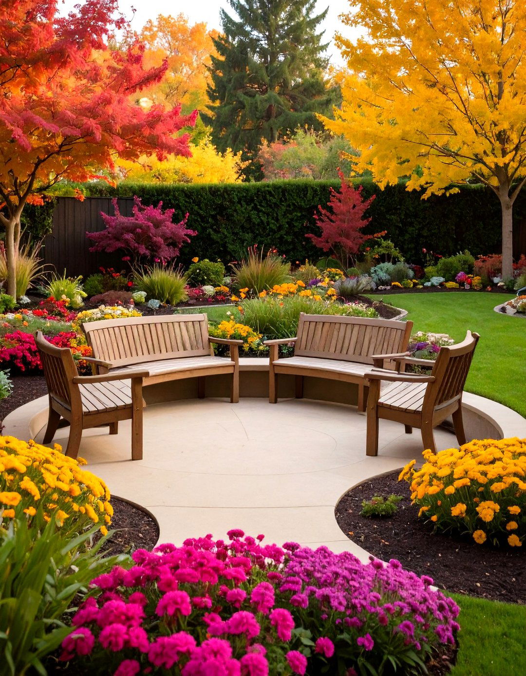 Sunken Semi Circle Seating Area - 20 Semi Circle Patio Ideas and Inspiration