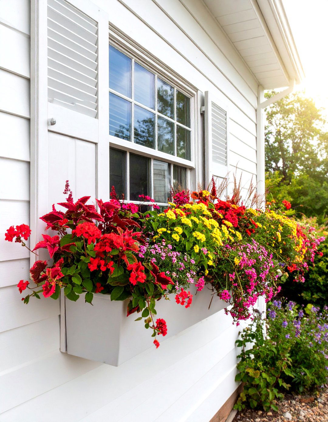 Sunny Color Splash Box - 20 window box ideas