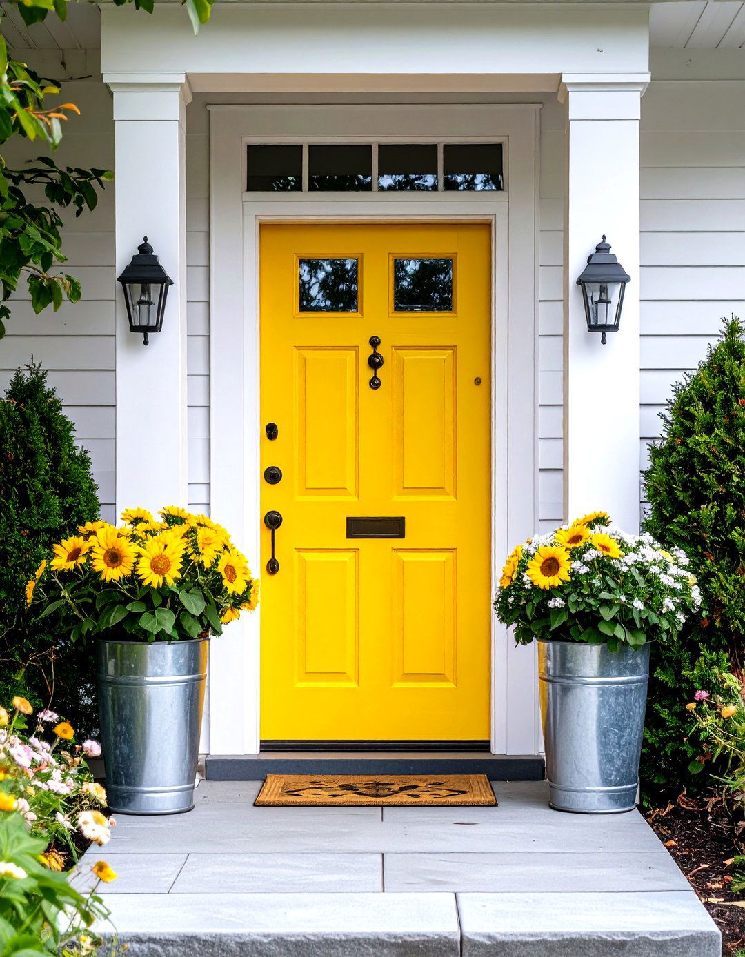 Sunny Yellow Door - 20 Door Painting Ideas
