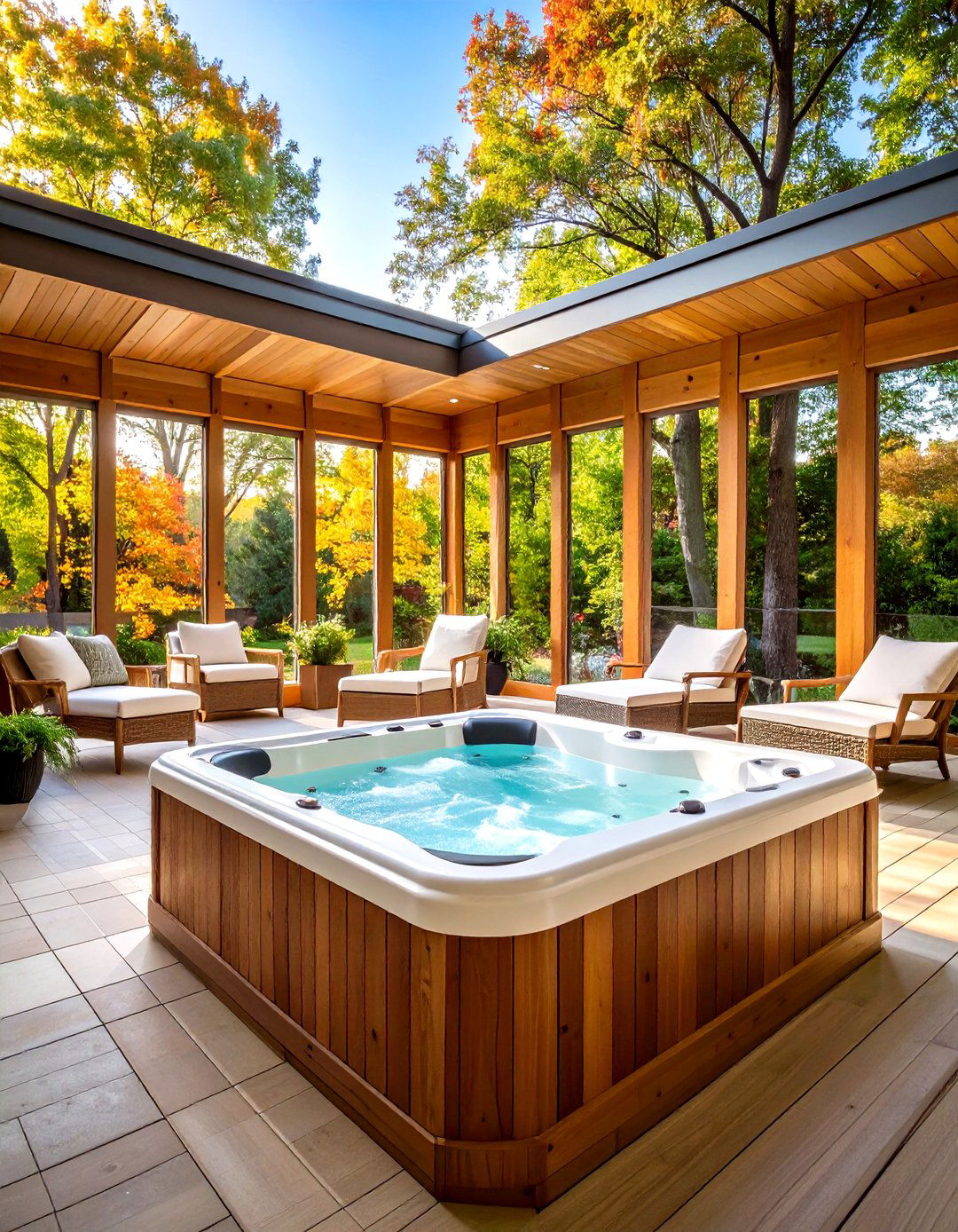 Sunroom Hot Tub Enclosure - 20 Hot Tub Enclosure Ideas