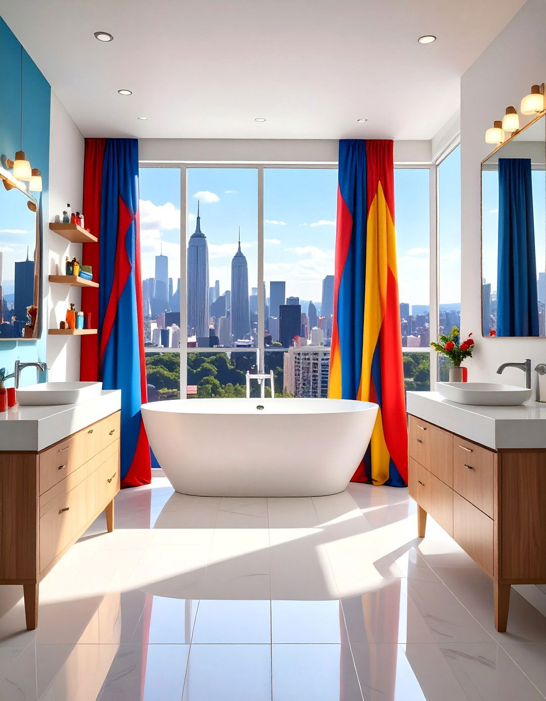 Superhero Themed Boy Bathroom Adventure - 20 Boy Bathroom Ideas