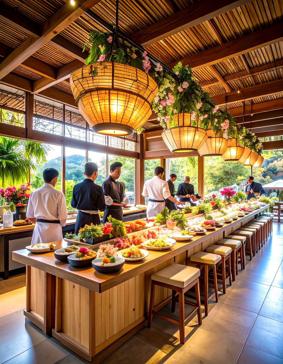 Sushi and Sake Wedding Food Bar - 20 Wedding Food Ideas