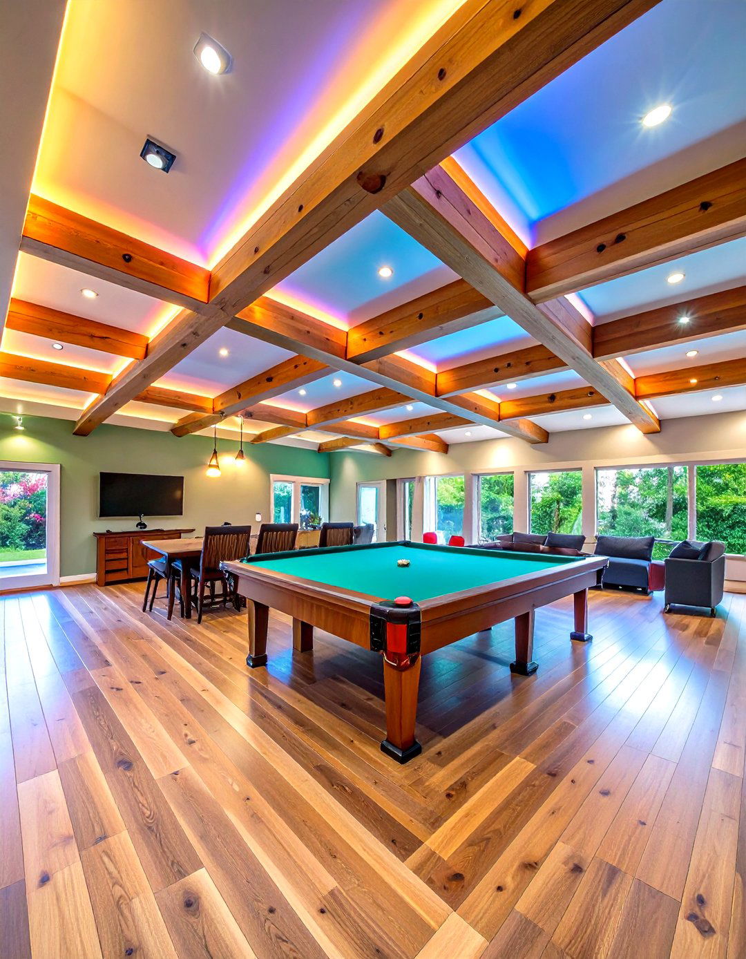 Suspended Floating Ceiling Beams - 20 Decorative Ceiling Beam Ideas
