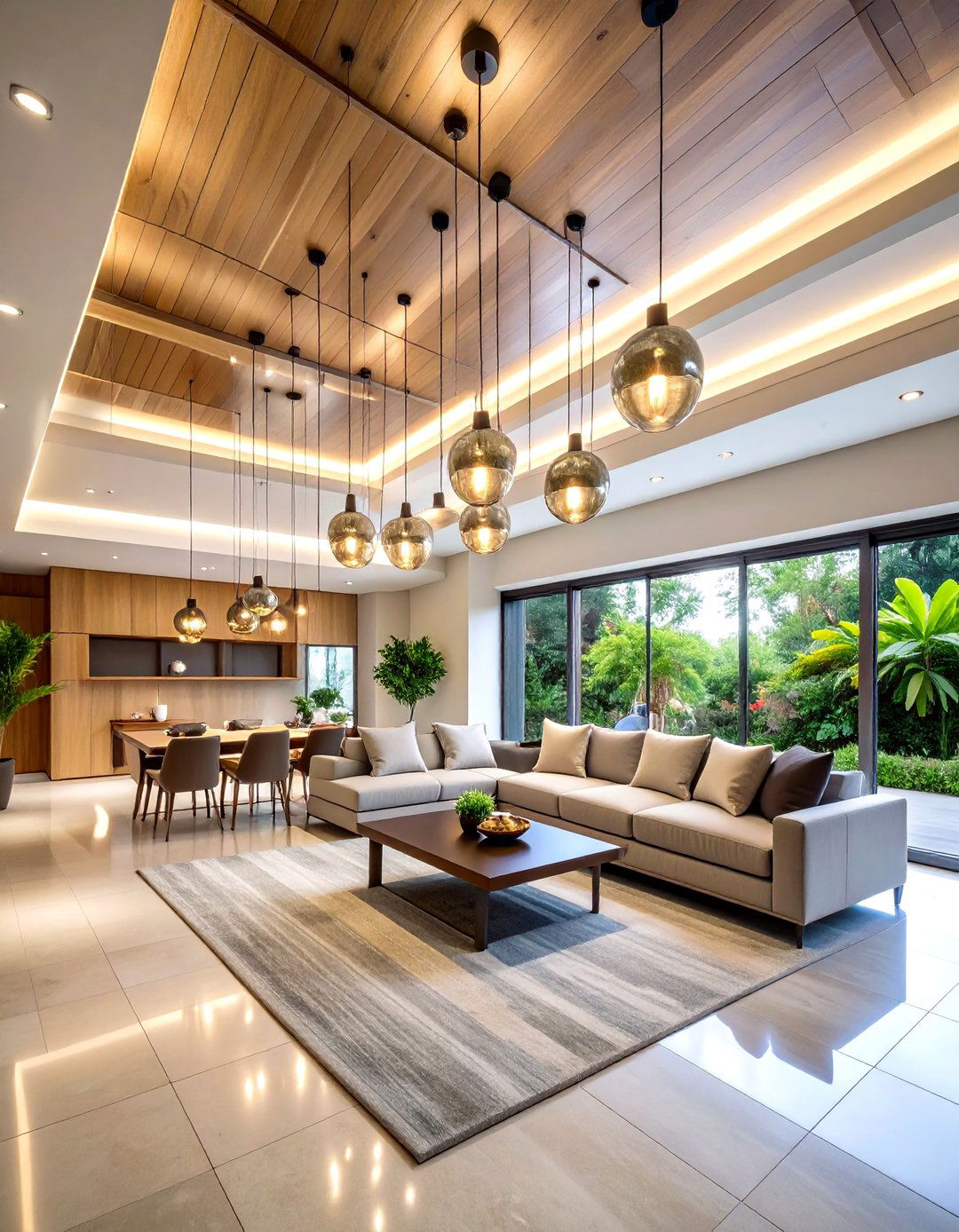 Suspended Linear Pendant Drop Ceiling Lighting - 20 Drop Ceiling Lighting Ideas