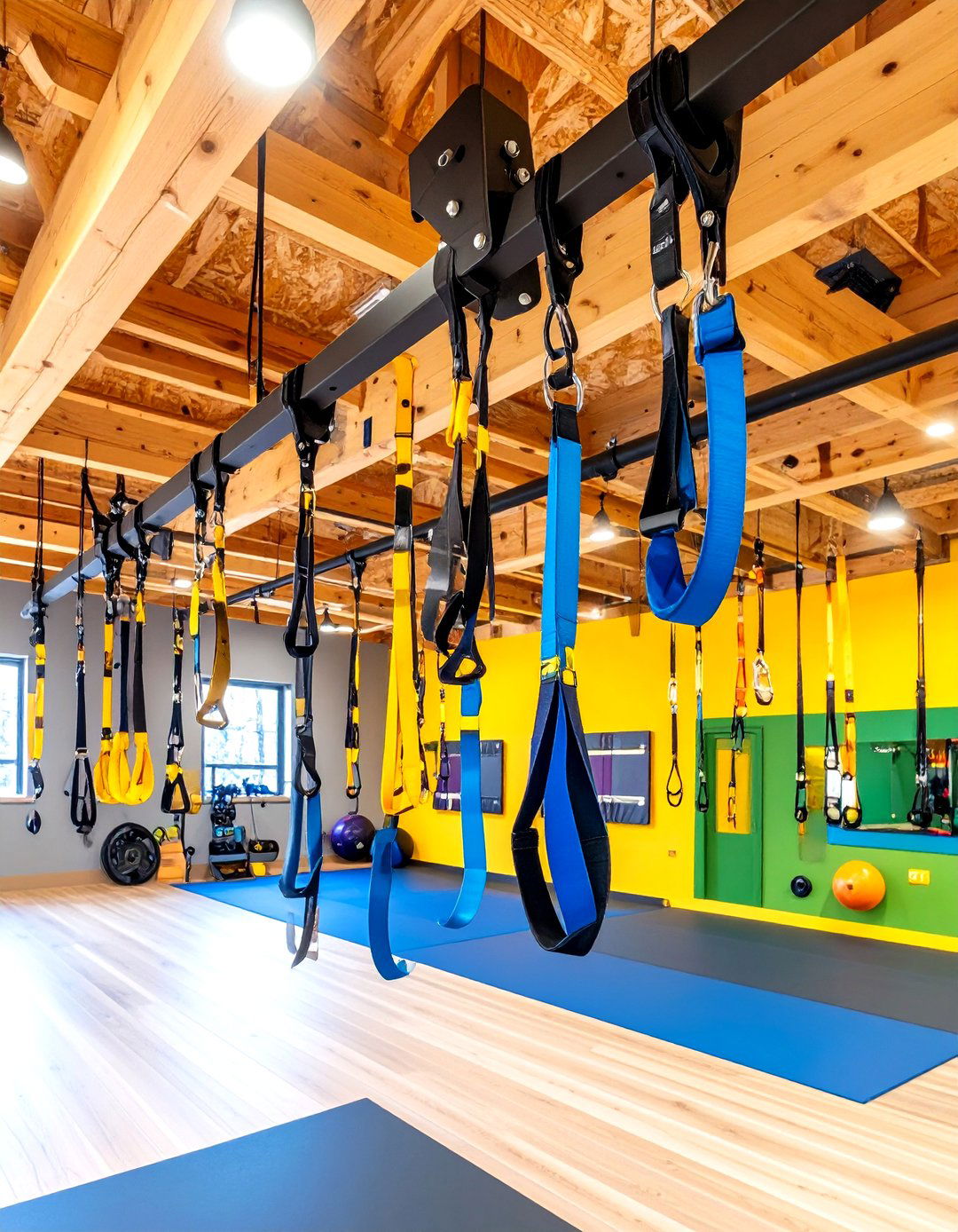 Suspension Trainer Anchor Offers Full Body Workouts in Minimal Space - 20 Basement Gym Ideas
