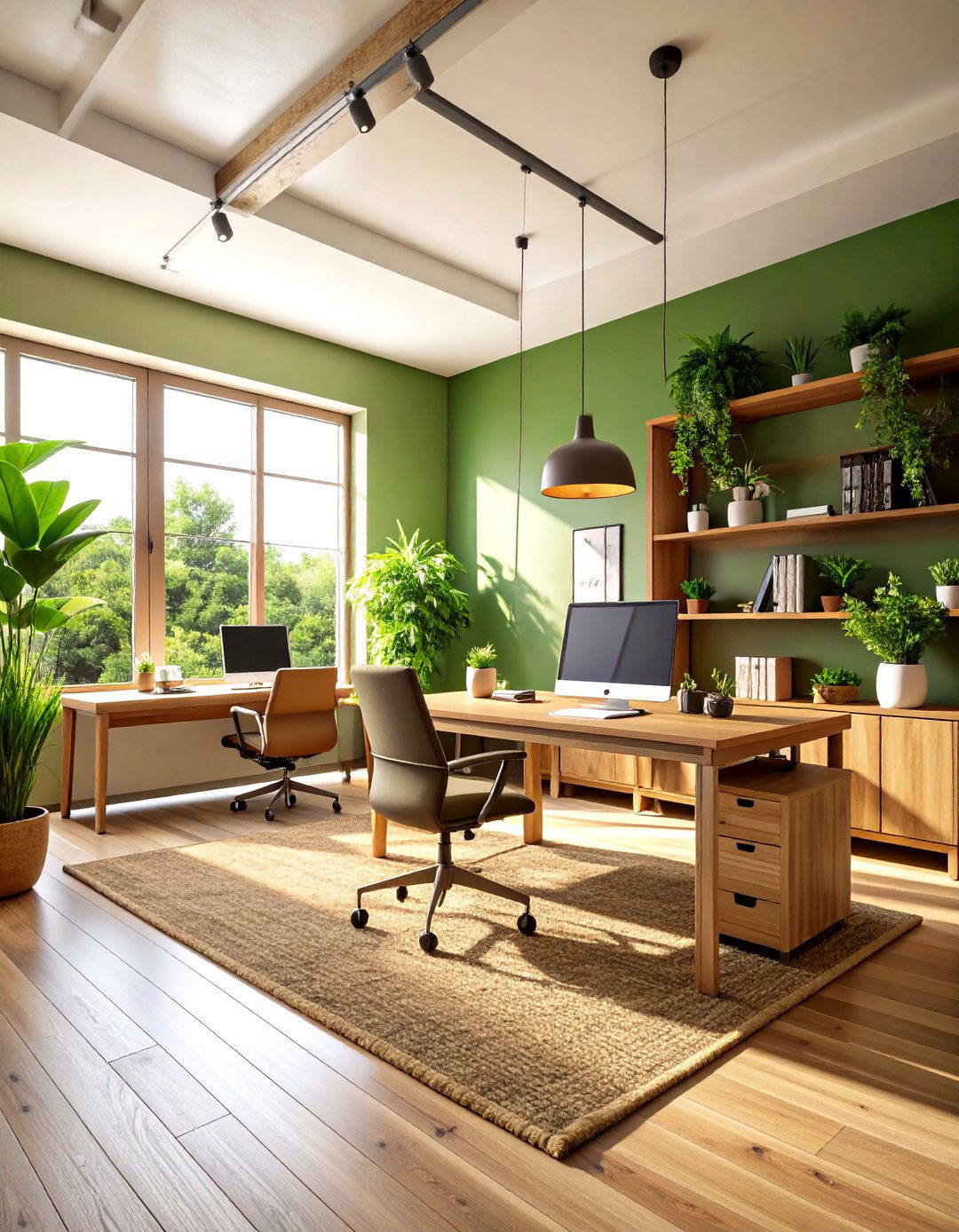 Sustainable Eco Friendly Modern Home Office - 20 Modern Home Office Ideas