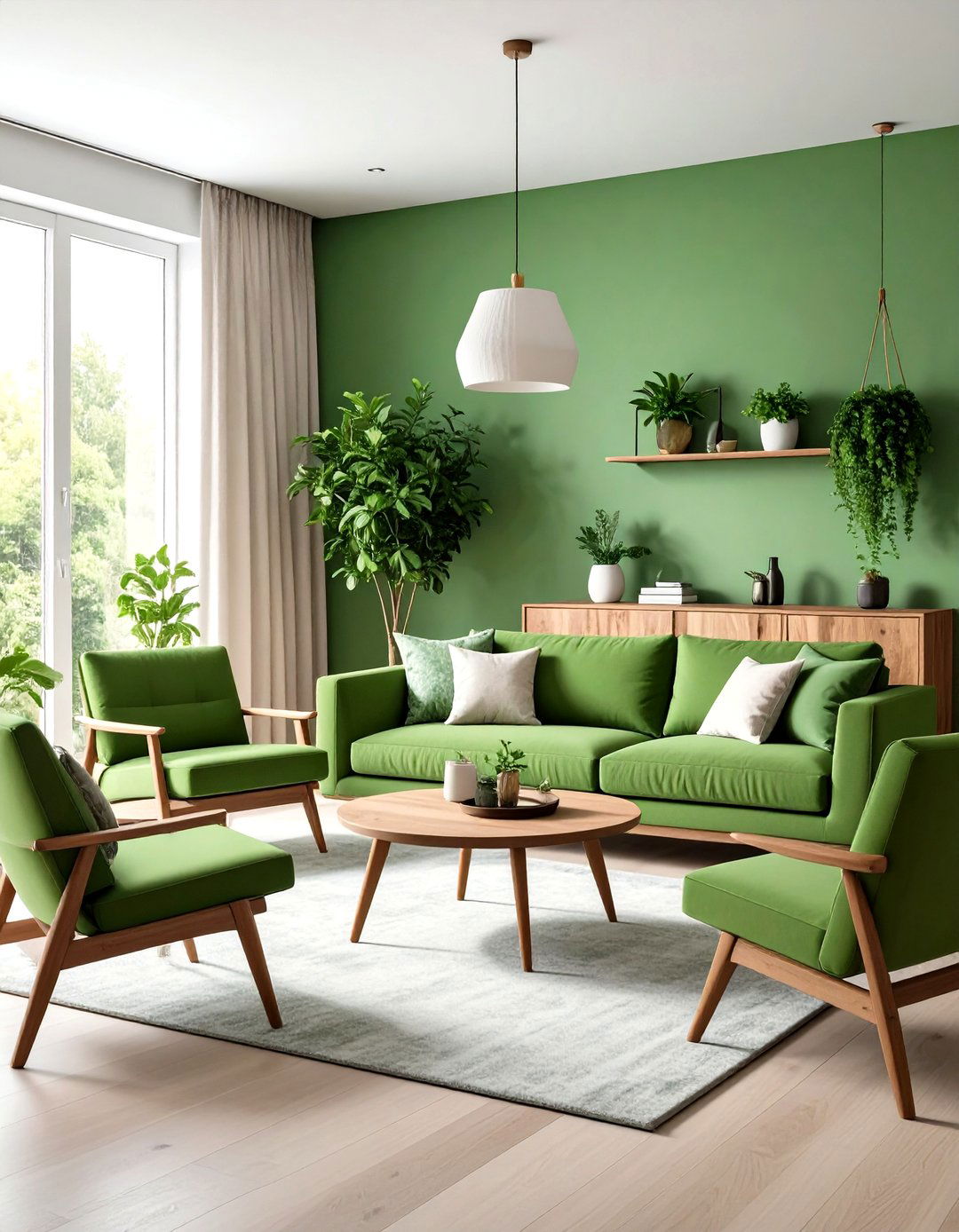 Sustainable Furniture Choices Define an Eco Conscious Green Living Room - 20 Green Living Room Ideas