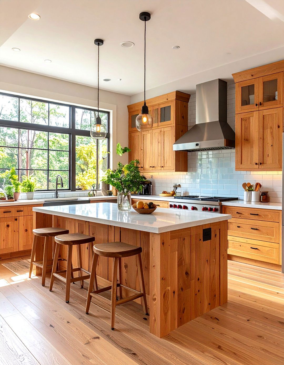 Sustainable Materials Transitional Kitchen Design - 20 Transitional Kitchen Ideas