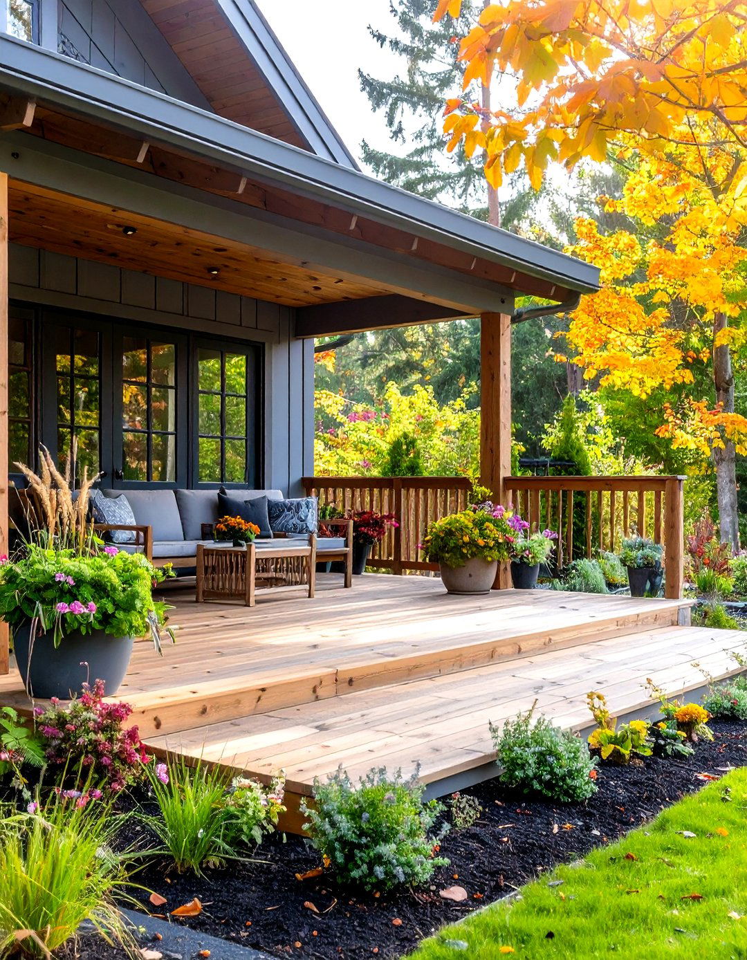 Sustainable Modern Front Porch Retreat - 20 Modern Front Porch Ideas