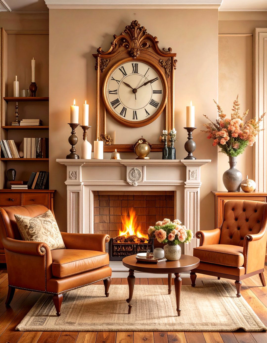 Sustainable Thrift Shop Story Mantel - 20 Fall Mantel Decor Ideas