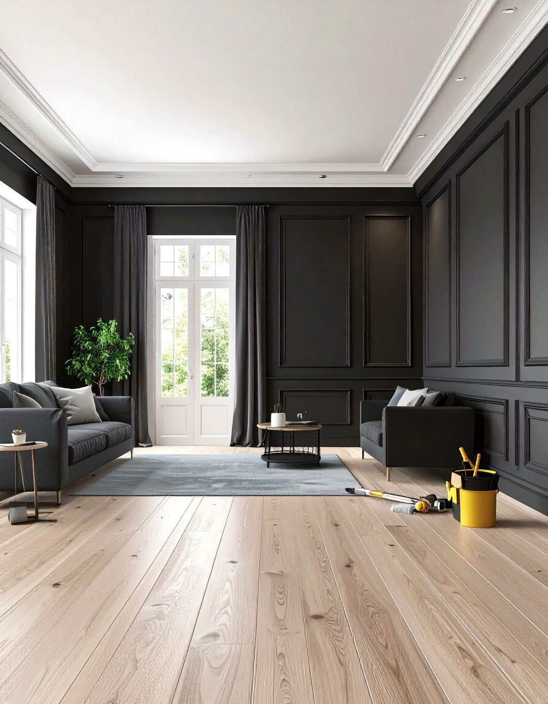 Sustainable Updates Repainting Black Trim - 20 Black Trim Interiors