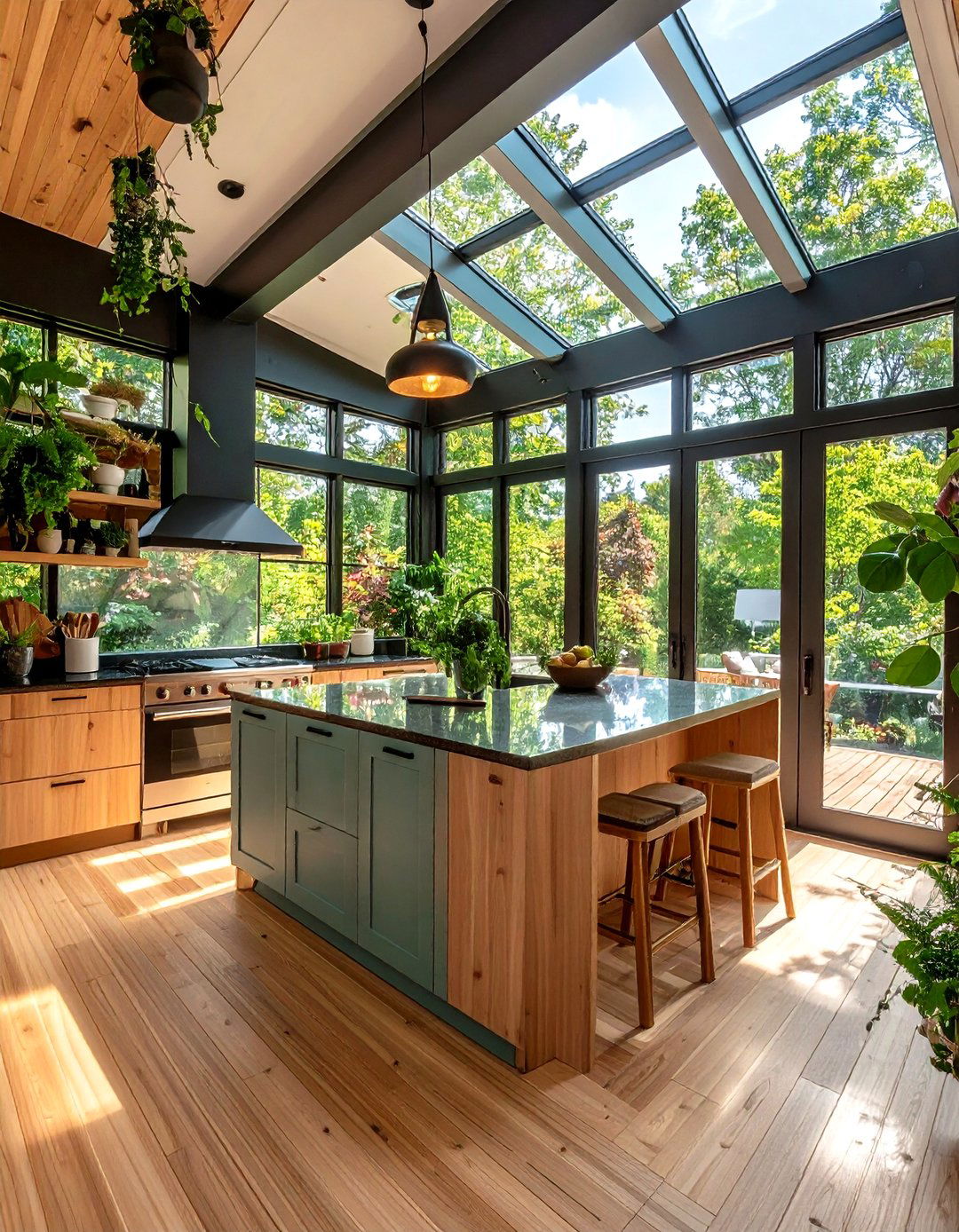 Sustainable and Eco Friendly Choices - 20 Sunroom Kitchen Ideas