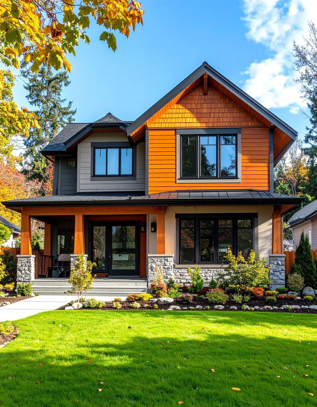 Sustainable and Stylish Choice - 20 Two-tone Siding Designs