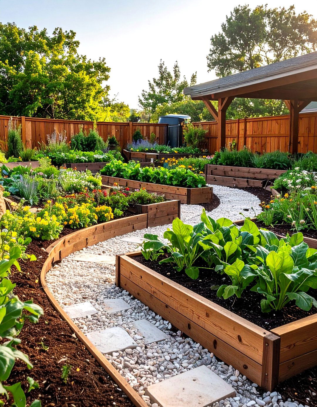 Swale Contour Terraced Garden Harvests Rainwater - 20 Hillside Terraced Garden Ideas