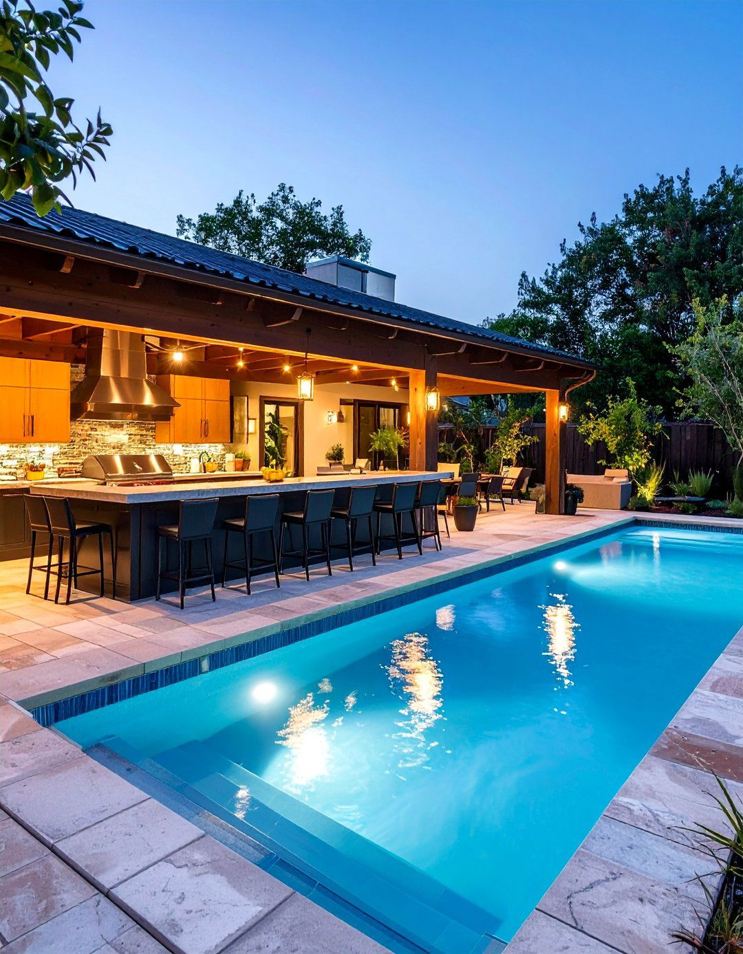 Swim Up Bar Lagoon Pool - 20 Lagoon Pool Ideas