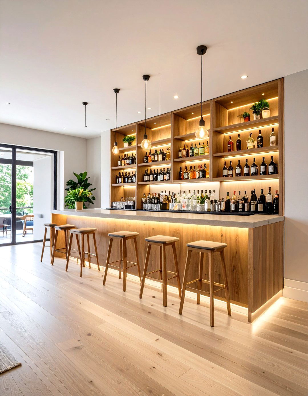Swing Out Bar Cupboard Door - 20 Hidden Door Ideas