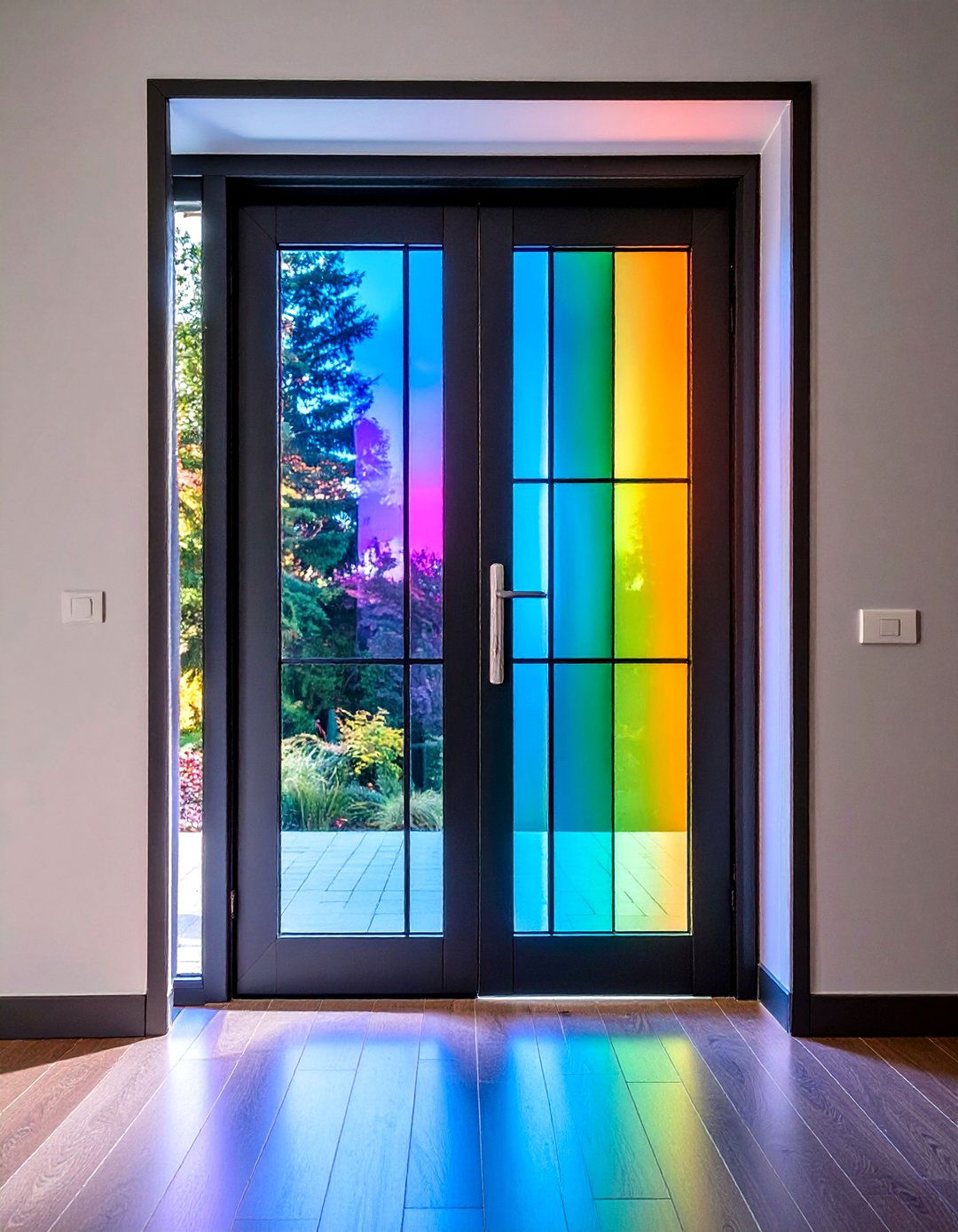 Switchable Smart Glass Tints at a Tap - 20 Front Door Privacy Ideas