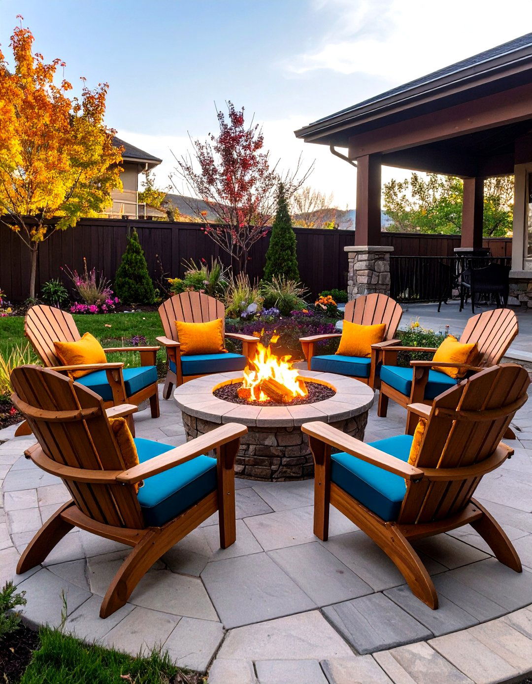 Swivel Fire Pit Chair Arrangements - 20 Fire Pit Seating Ideas