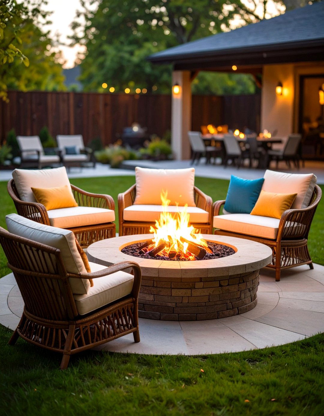 Swivel Fire Pit Chairs for Easy Conversation - 20 Fire Pit Chair Ideas