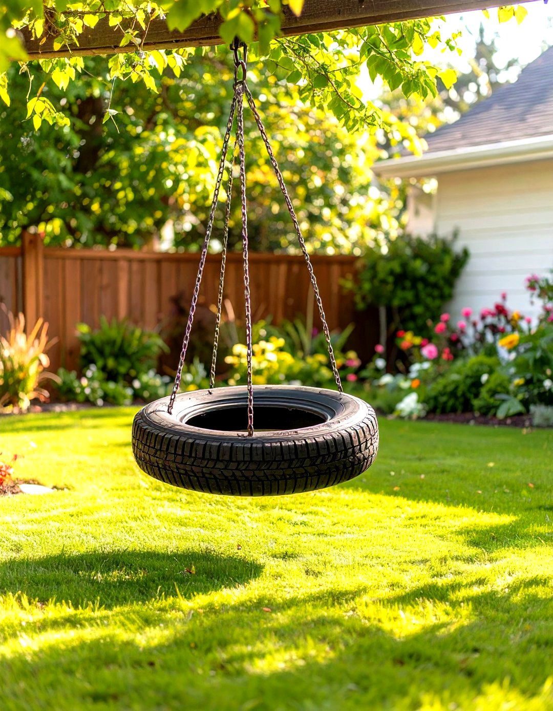 Swivel Mounted Spin Swing - 20 Tire Swing Ideas