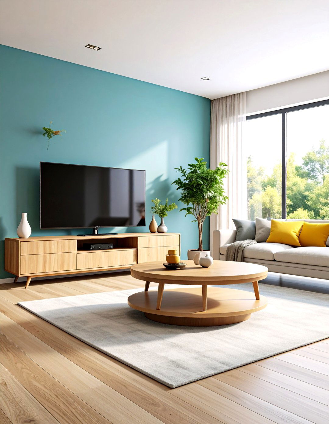 Swivel TV Stand on Base - 20 Tv Stand Ideas