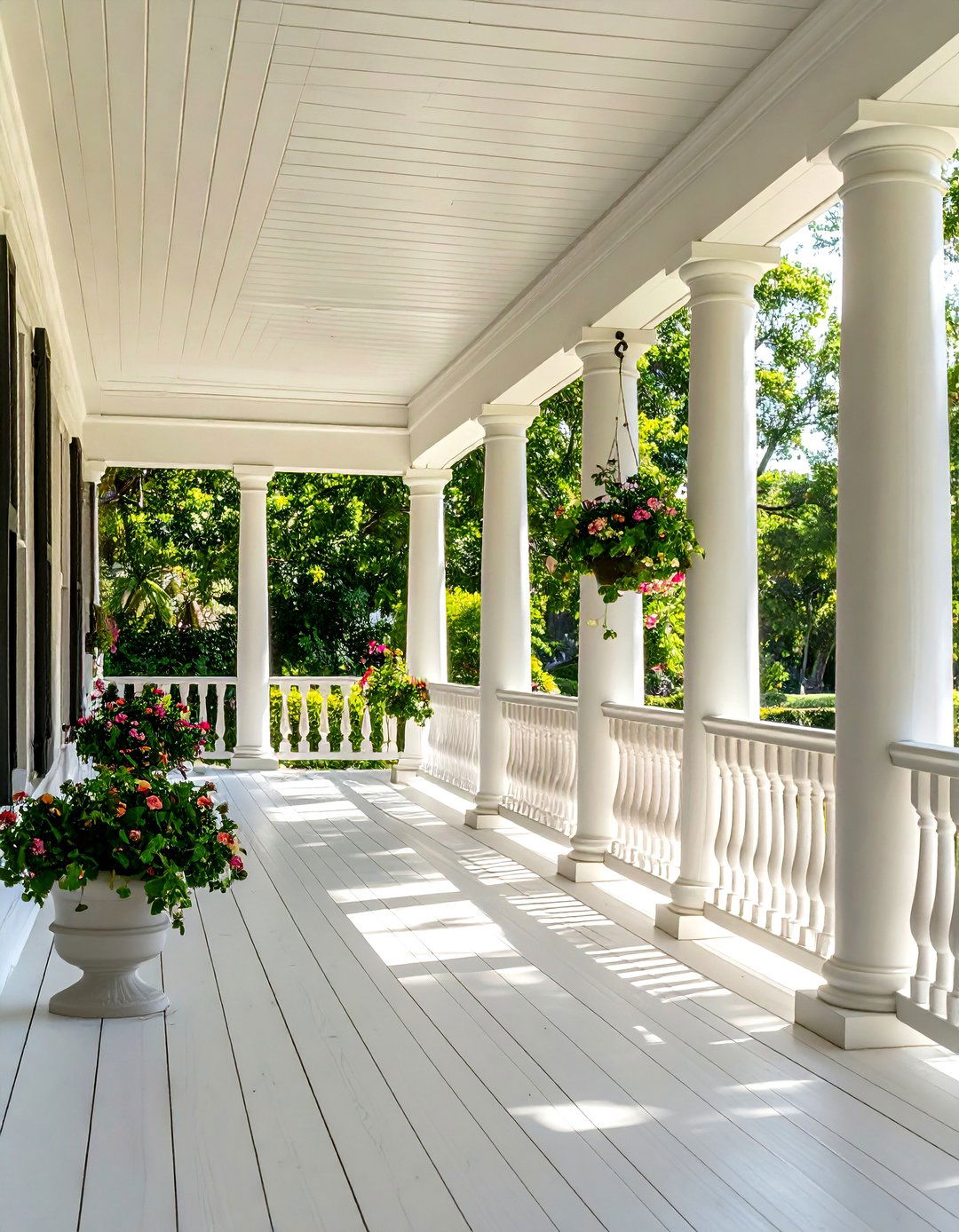 Symmetrical Columns and Balusters - 20 Southern Front Porch Ideas