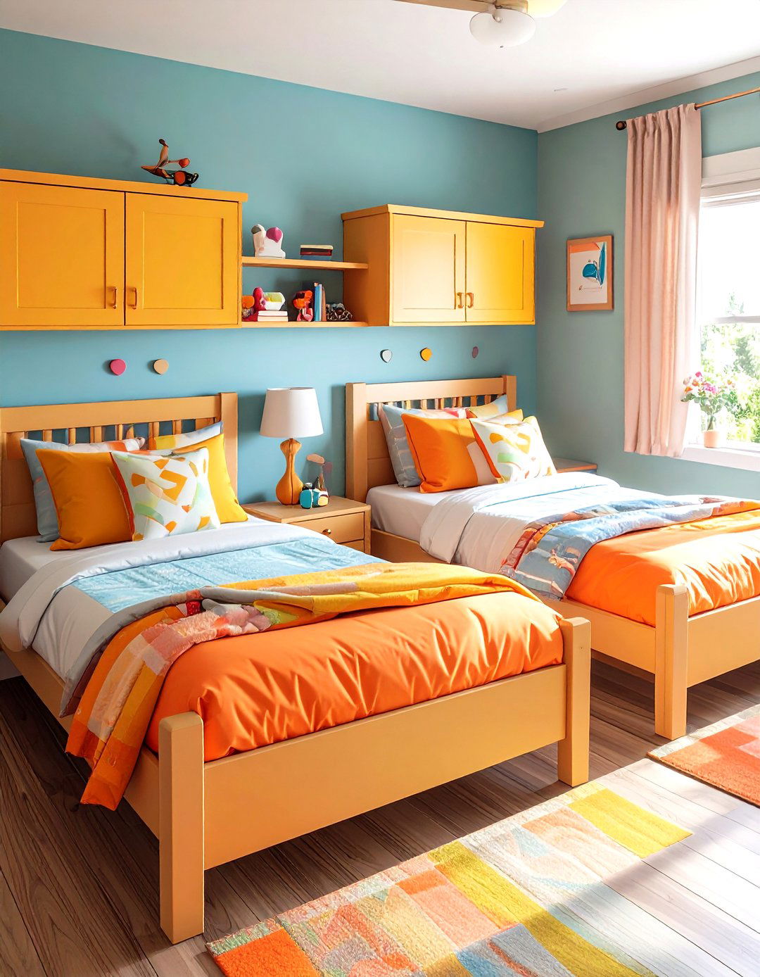 Symmetrical Layouts - 20 Shared Bedroom Ideas for Small Rooms