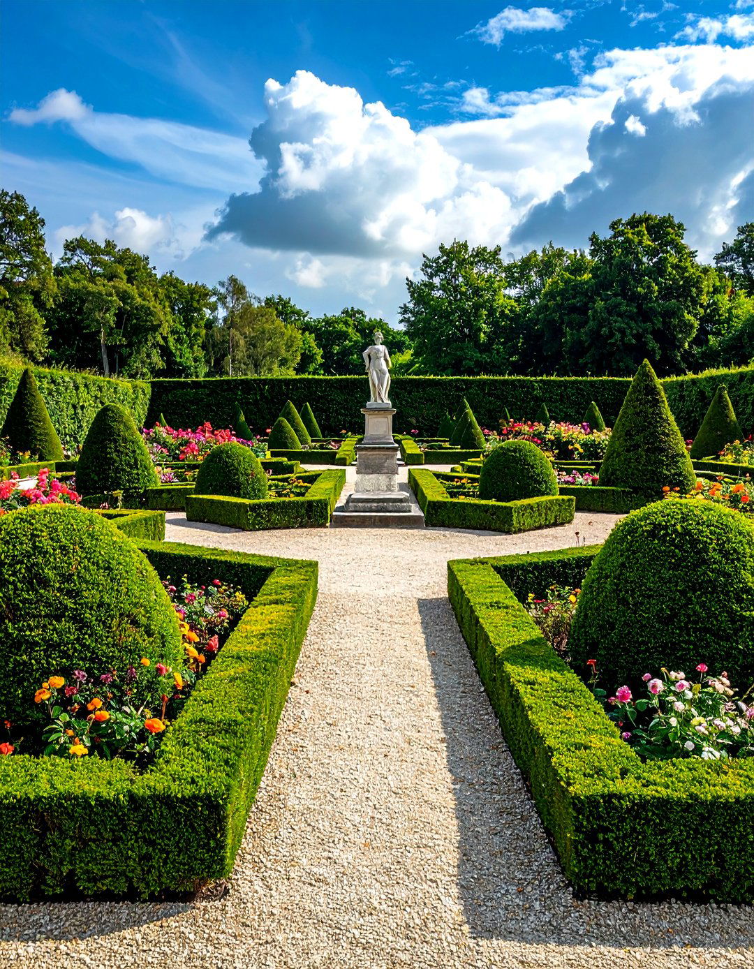 Symmetrical Parterre Layout for Formal Garden Grandeur - 20 Formal Garden Ideas