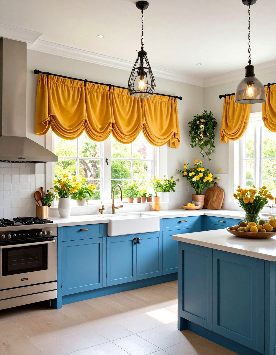 Tab Top Kitchen Valance Casual Elegance - 20 Kitchen Valance Ideas