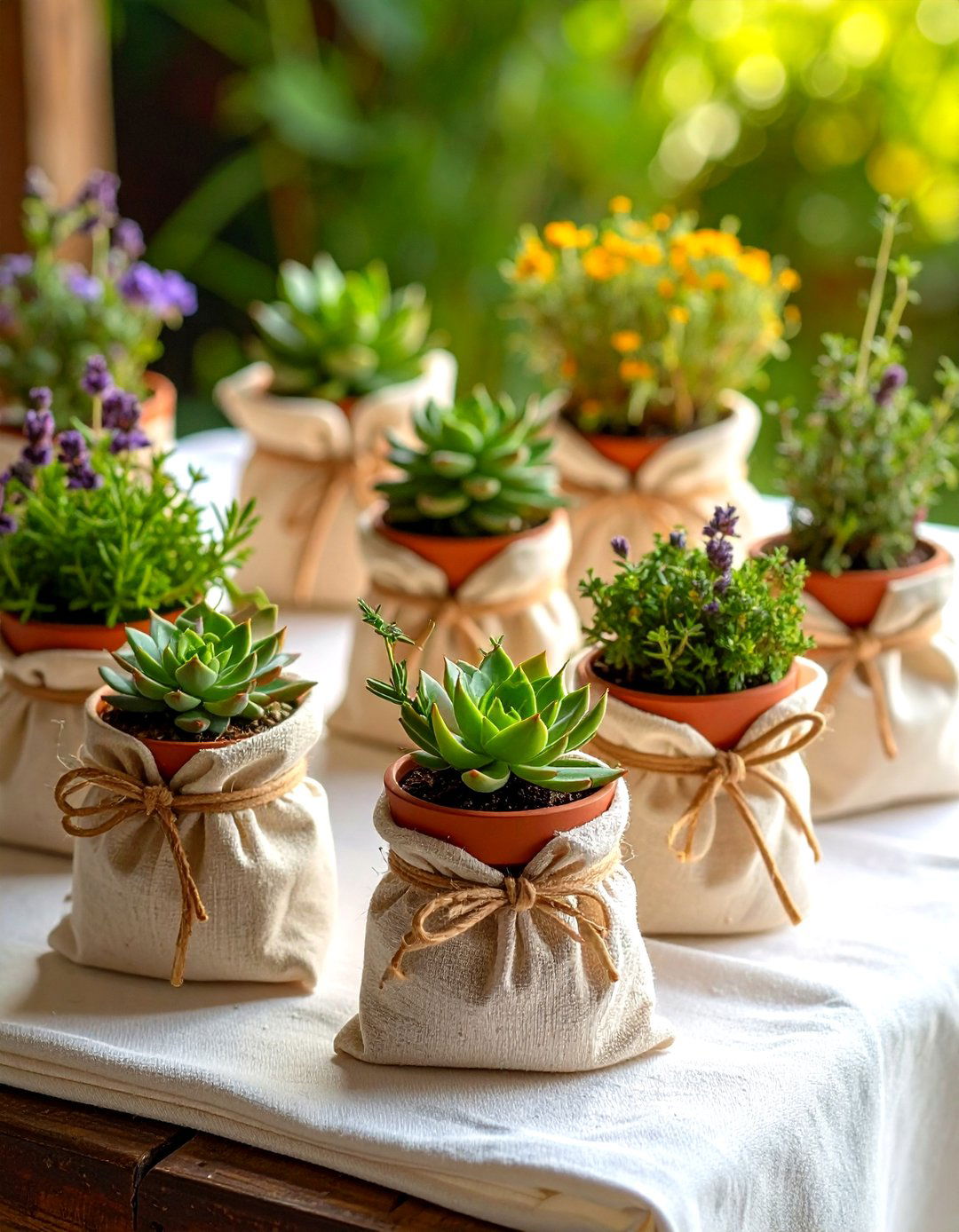 Take Home Living Centerpieces for Your Garden Party - 20 Garden Party Ideas