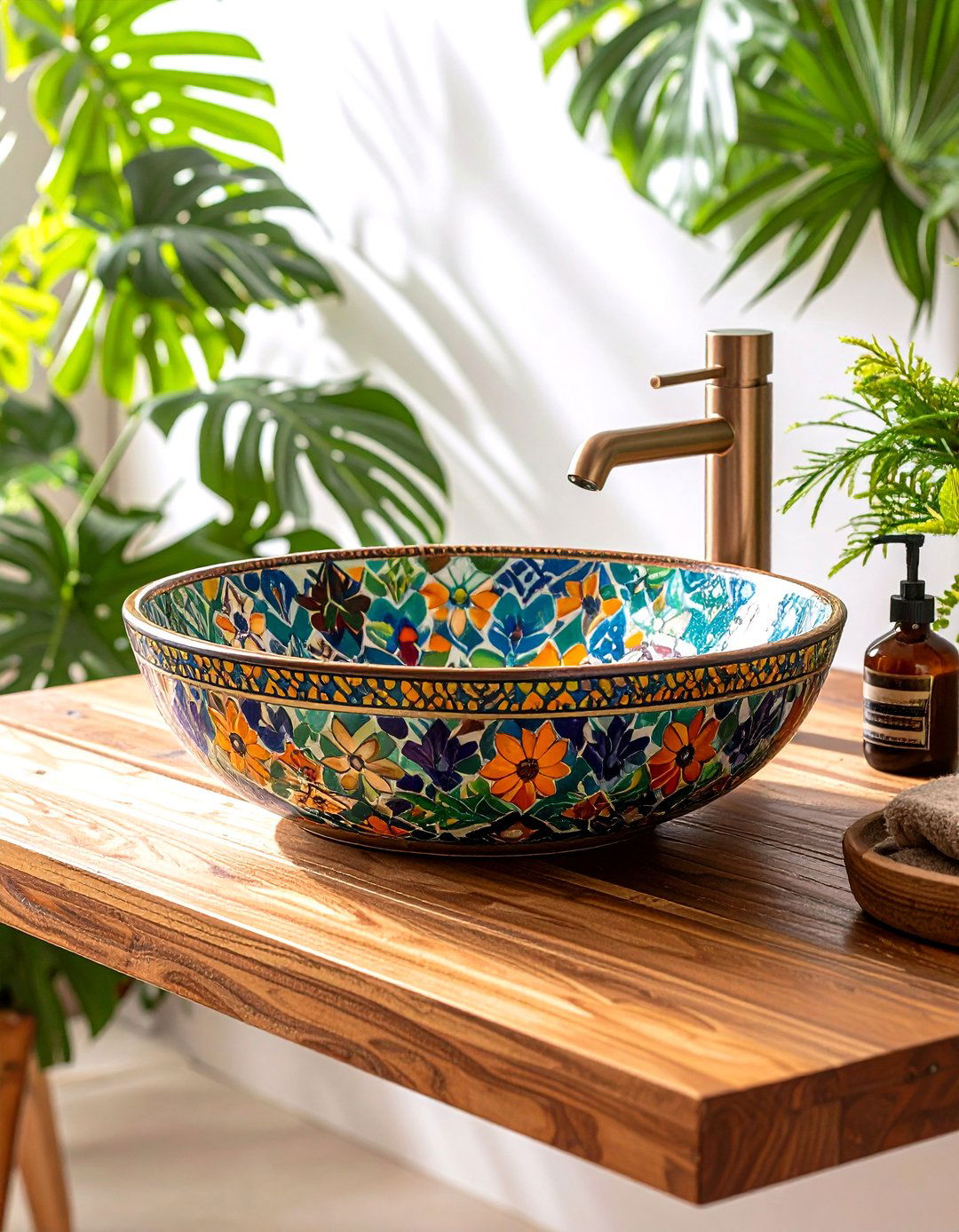 Talavera Sinks and Basins - 20 Spanish Style Bathroom Ideas