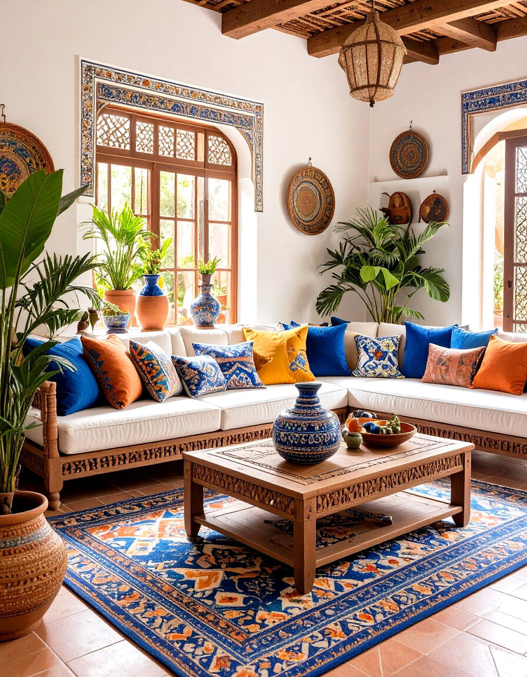 Talavera and Hand Painted Ceramics - 20 Spanish Style Living Room Ideas