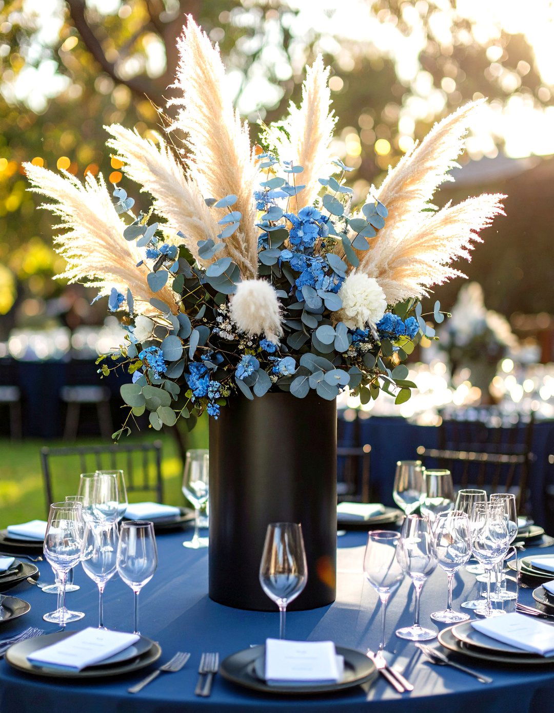 Tall Eucalyptus Centerpieces for Dramatic Height - 20 Eucalyptus Wedding Centerpieces
