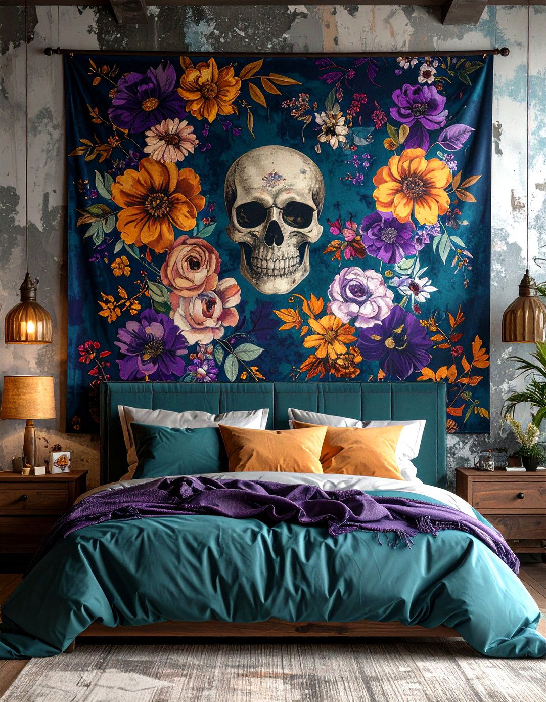 Tapestries for Grunge Room Decor - 20 Grunge Aesthetic Room Decor Ideas