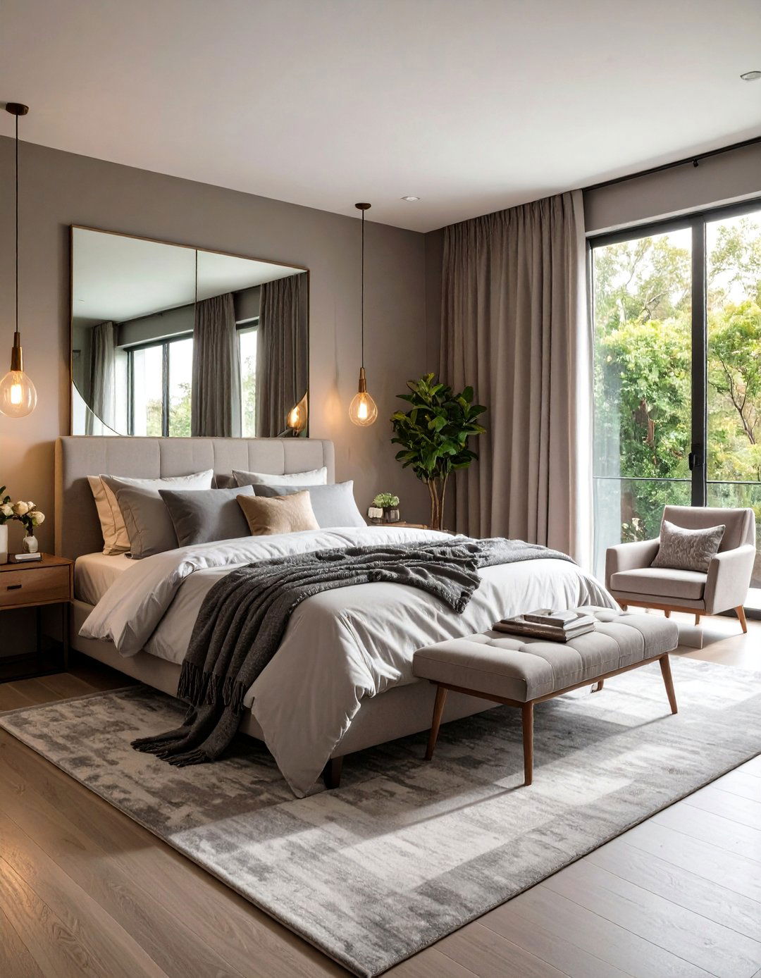Taupe Canister Lighting - 20 Taupe Bedroom Ideas