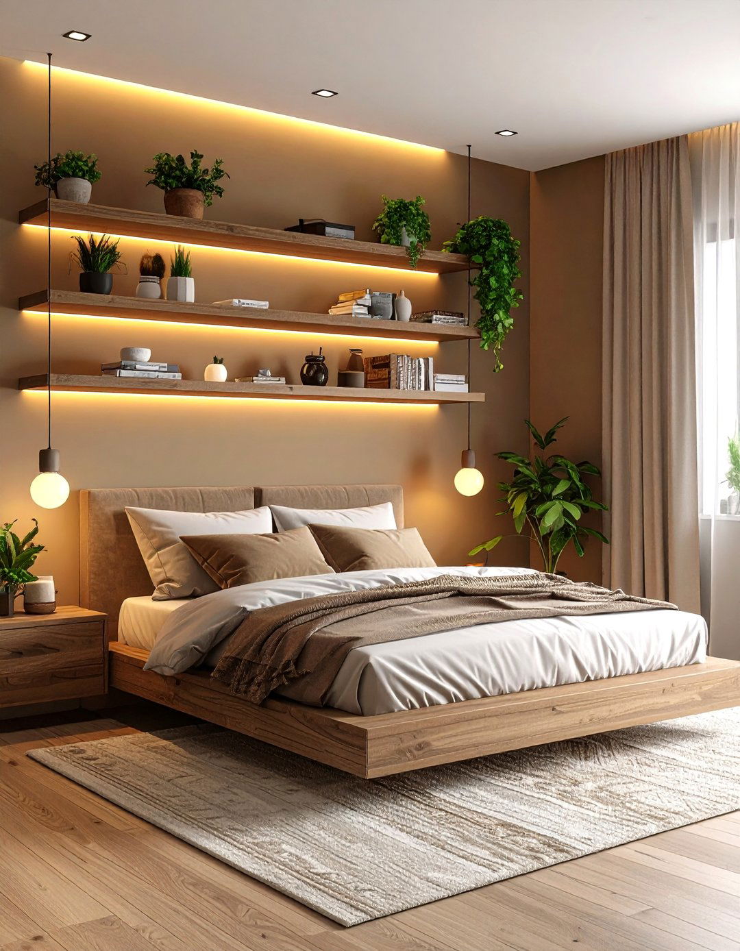 Taupe and Blue Harmony - 20 Taupe Bedroom Ideas