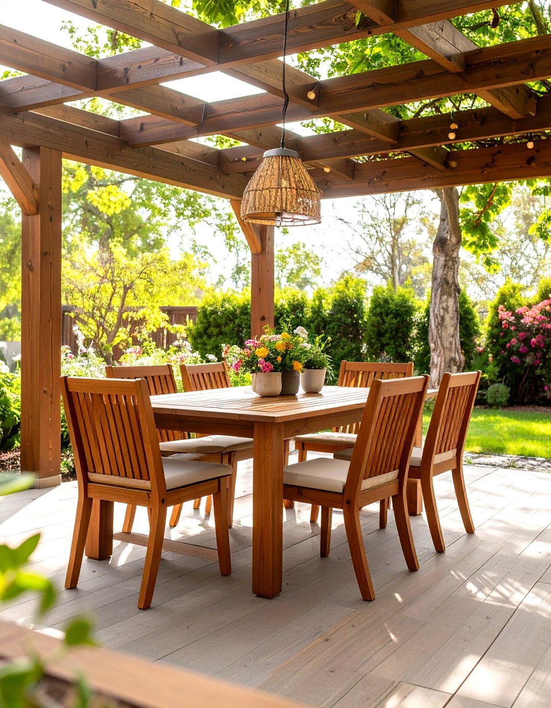 Teak Dining Set Elegant Garden Seating for Alfresco Meals - 20 Garden Seating Ideas