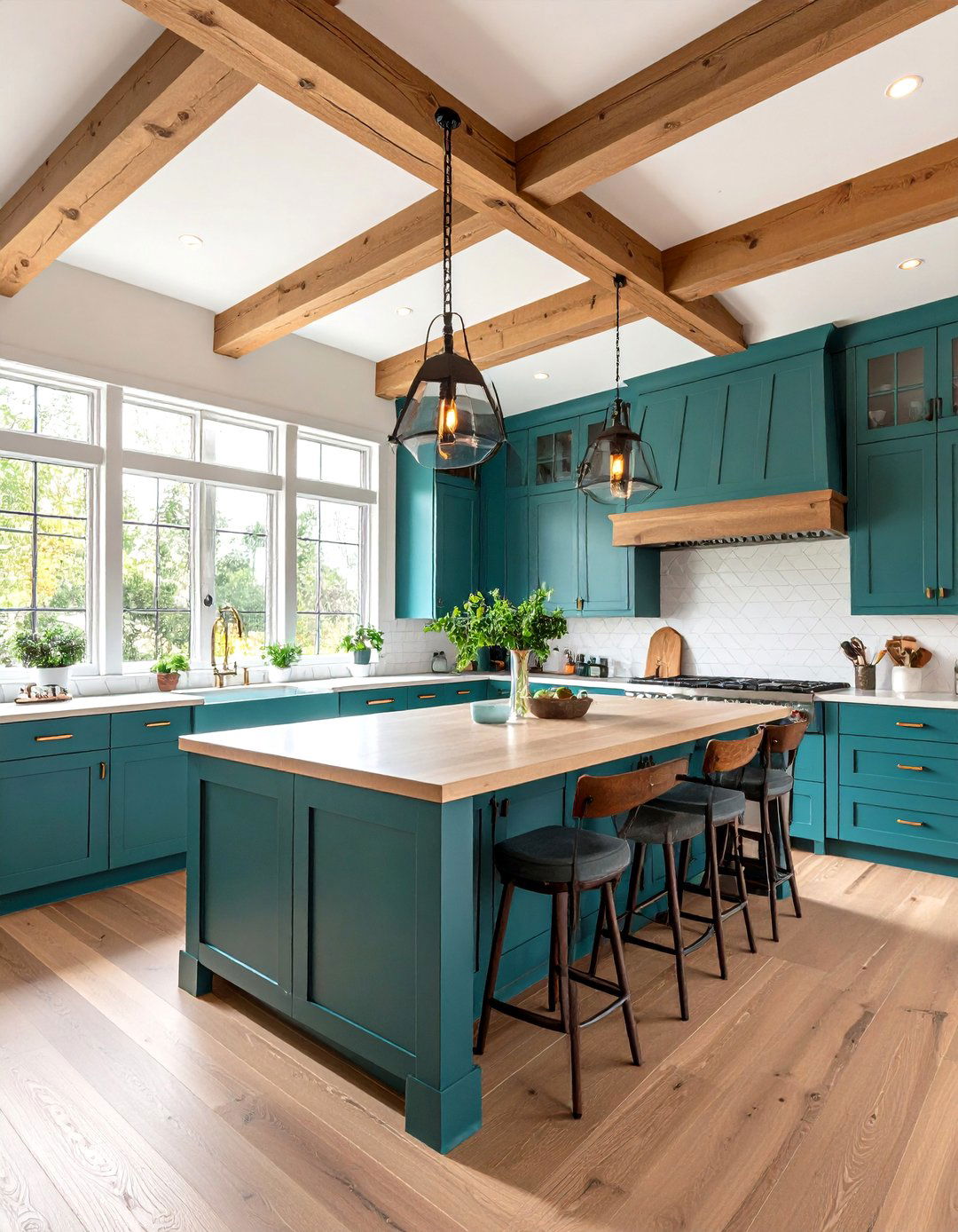 Teal Accent Walls - 20 Teal Kitchen Ideas