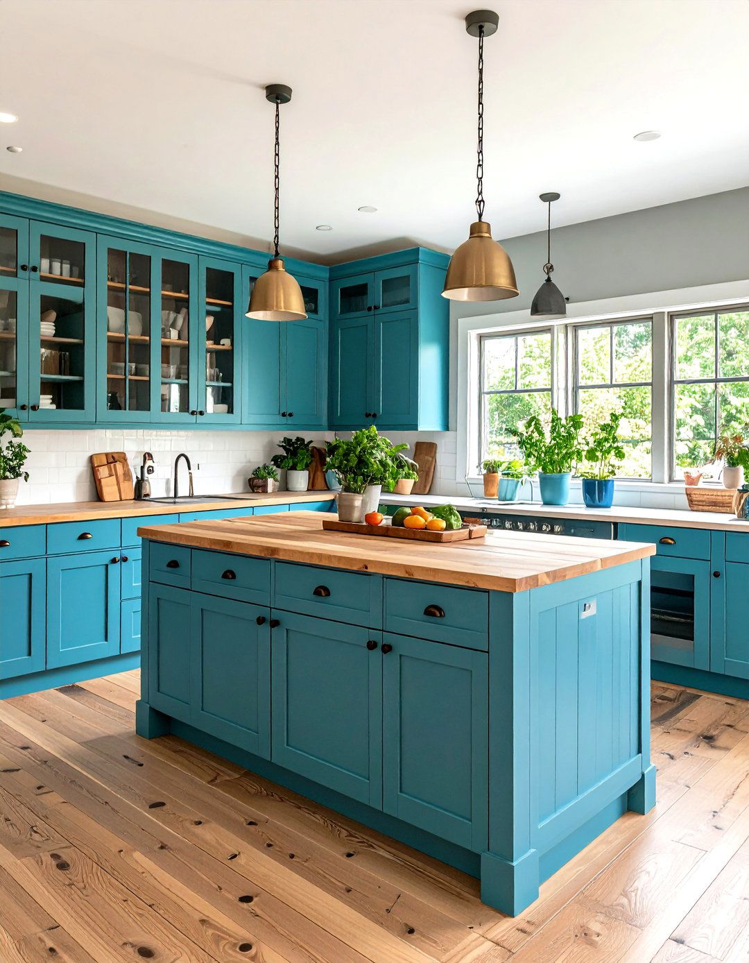 Teal Blue Farmhouse Kitchen Cabinets - 20 blue farmhouse kitchen cabinets
