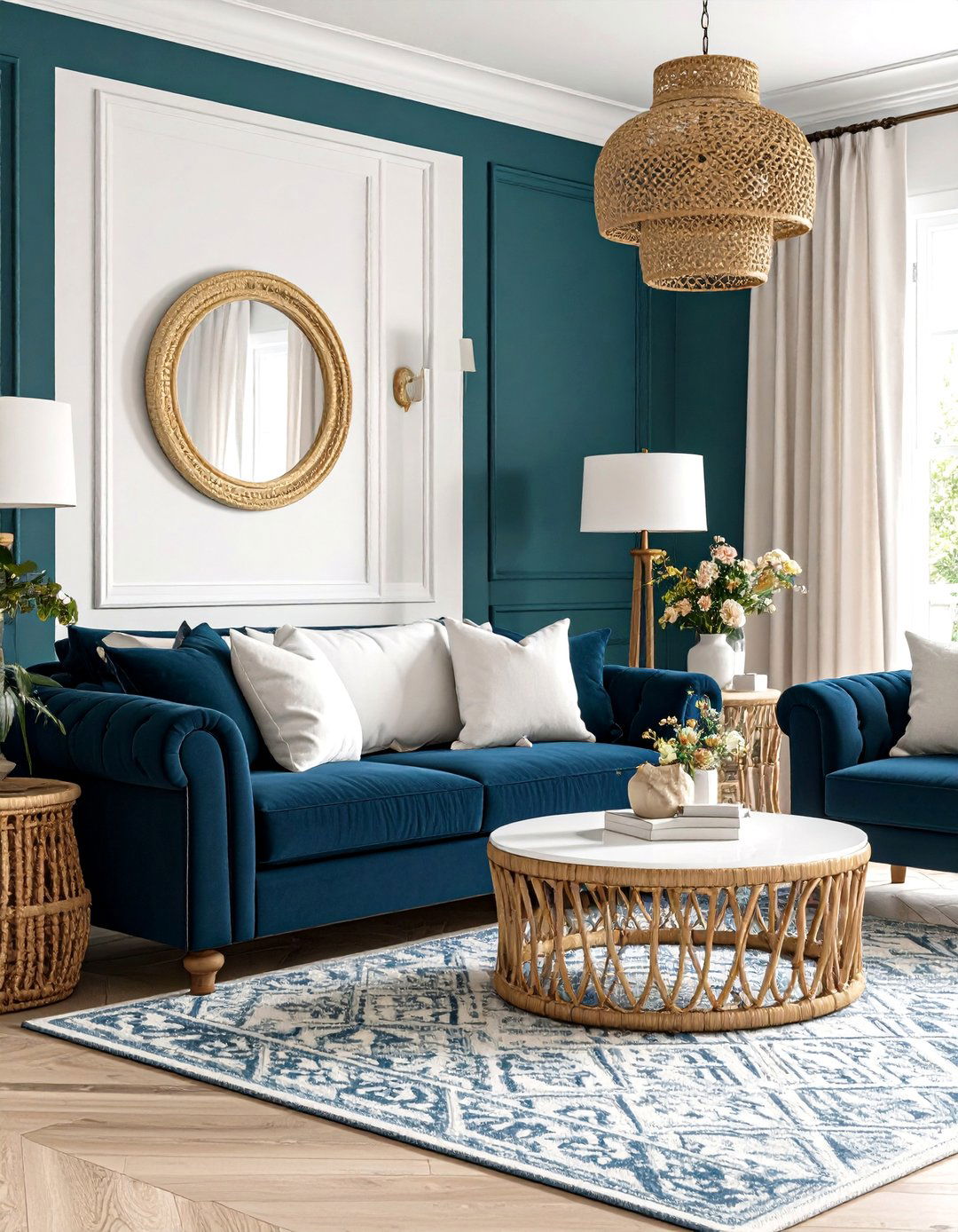 Teal Blue Room Coastal Vibes - 20 Blue Room Ideas